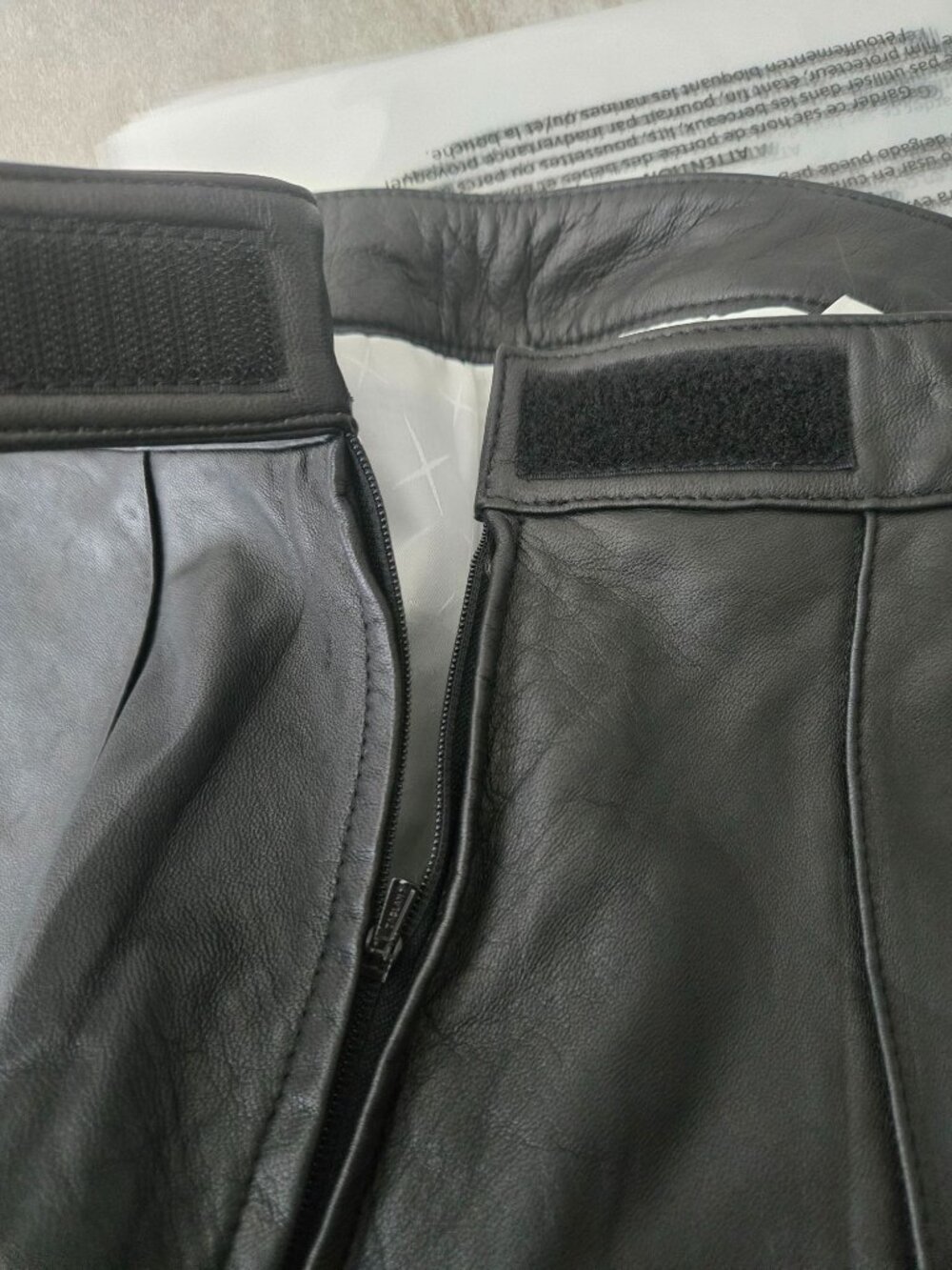 Vintage Wilsons Leather Maxima Pant 12 Black Straight Leg Moto Edgy Grunge Goth - Picture 10 of 11
